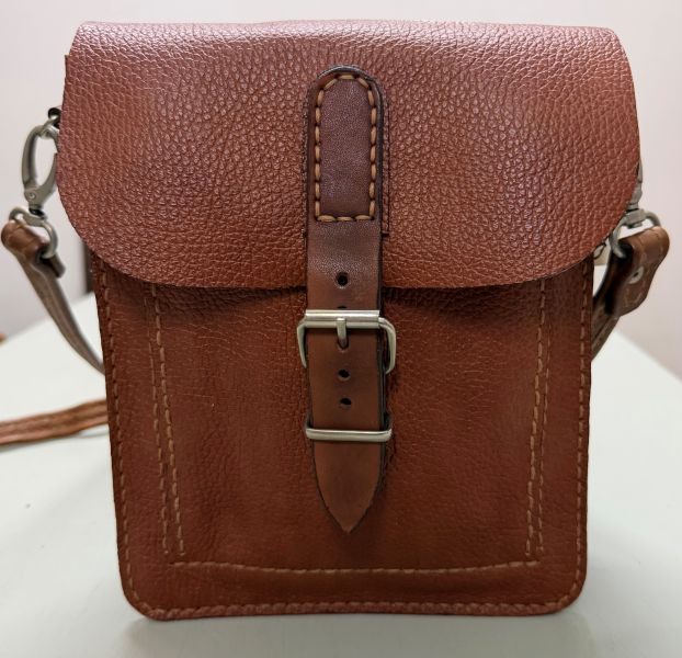 Handcrafted Full-Grain Leather Crossbody Bag