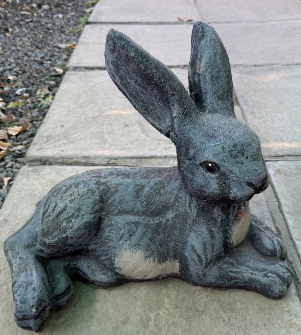 Cement Rabbit Statue