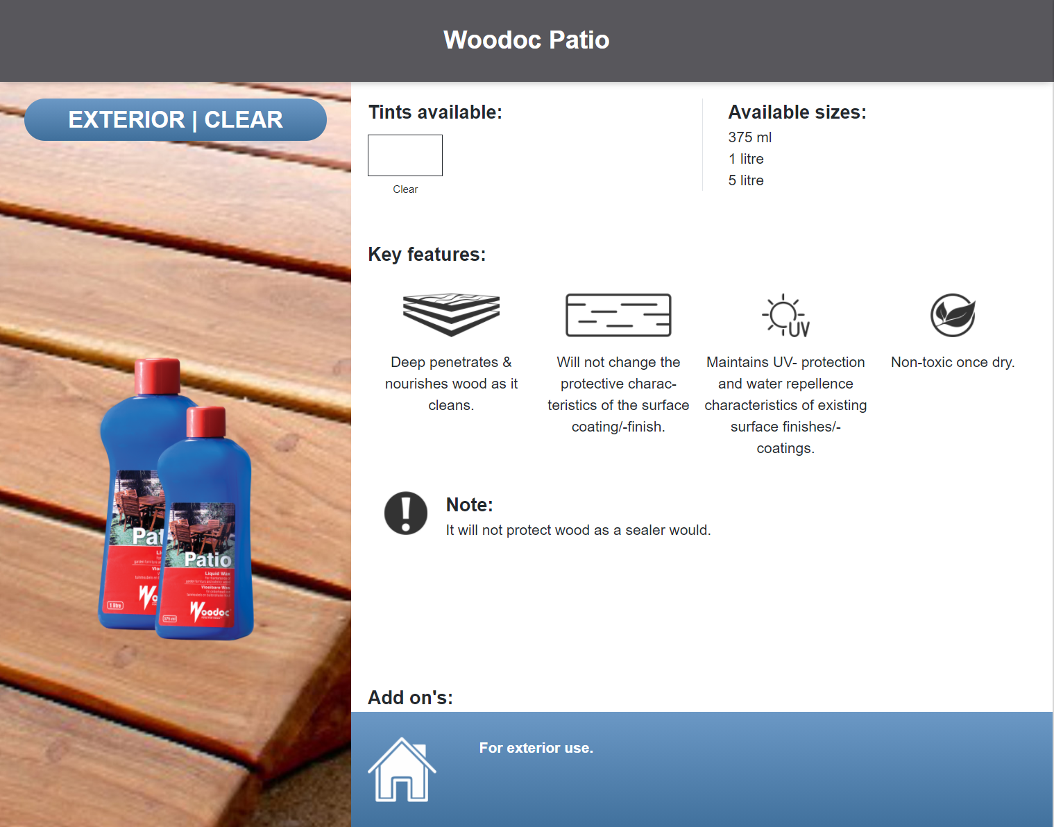 Woodoc Patio