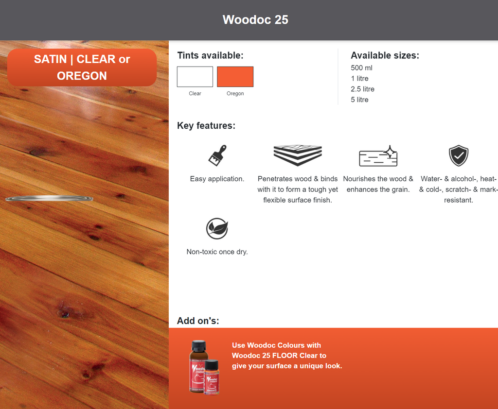 Woodoc 25 Clear Satin Interior Polyurethane Floor Sealer